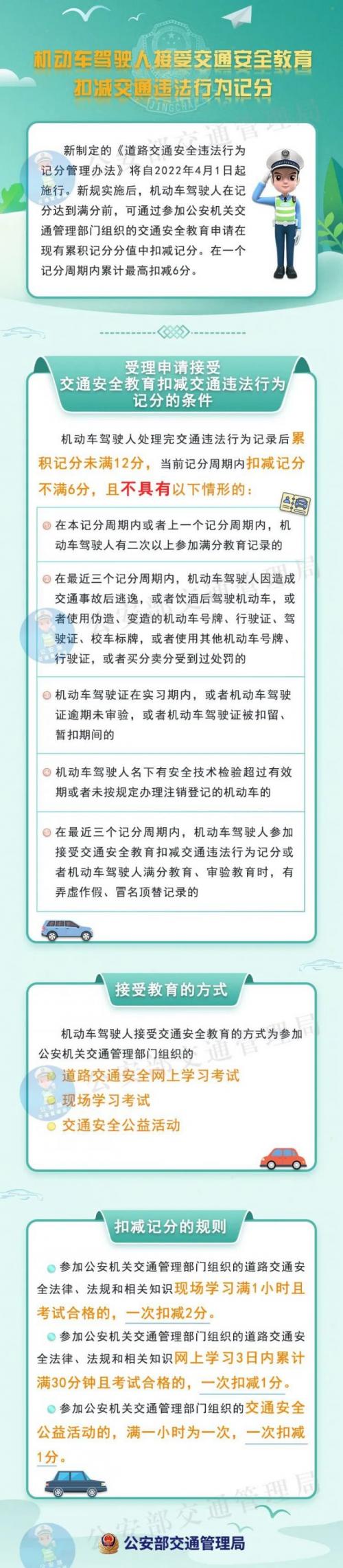 深圳机动车驾驶人交通安全教育及违法行为记分政策解读