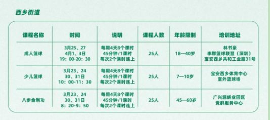 参与2024深圳宝安区体育技能公益培训第五期的方法