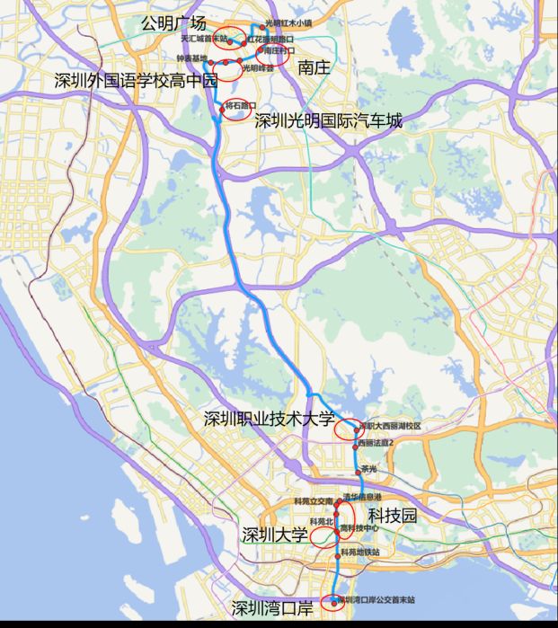 2024光明跨区快线南山和宝安线路全解析