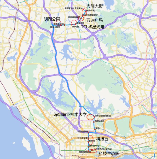 2024光明跨区快线南山和宝安线路全解析