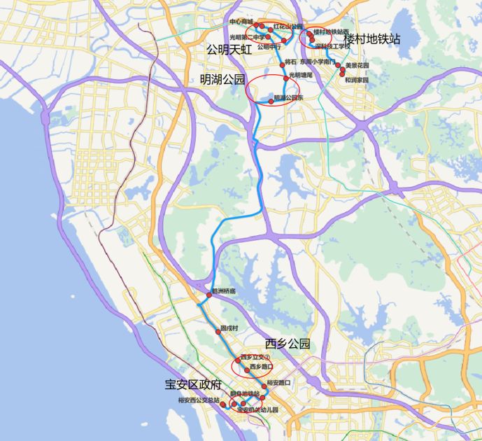 2024光明跨区快线南山和宝安线路全解析