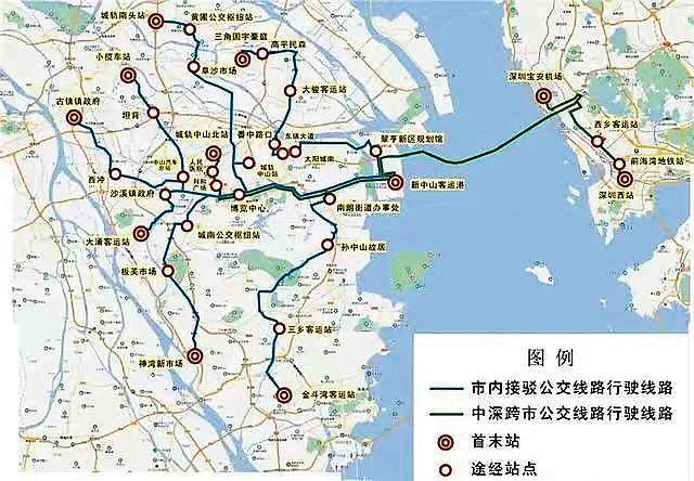 深圳跨市公交线路站点详情