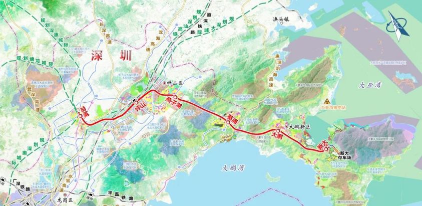 深惠城际大鹏支线燕葵区间最新进展2024