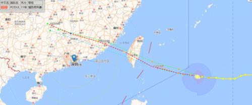 台风杨柳（2025年第11号）最新路径及预警信息
